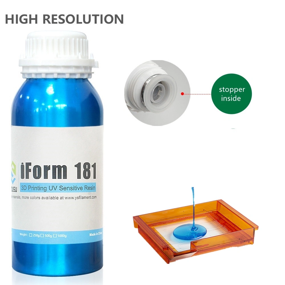 Supreme Quality DIY 3D Printers UV Resin LCD UV-Curing Resin 405nm Standard Photopolymer Resin LCD 3D Printing Semi Transparent Blue 1000g