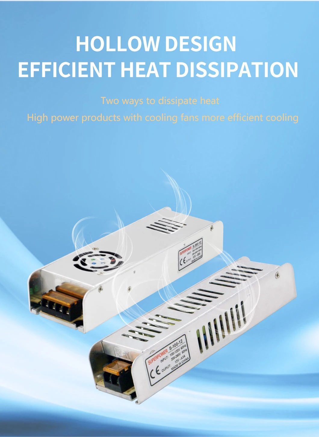 Driver DC 12V8.5A 100W Strip Switching Power Supply Is Used in Medical Machinery