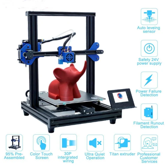 Industrial Level Desktop 3D Printers Home Office DIY 3D Printing Kit High Precision Fdm Printing Childen Education 3D Printers