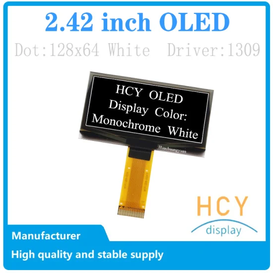 Hot Selling 2.42-Inch 128X64 Resolution with PCB OLED Module OLED Display